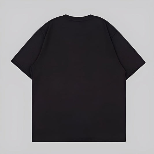 CUSTOM OVERSIZED BLACK TEE - TEEFUSION