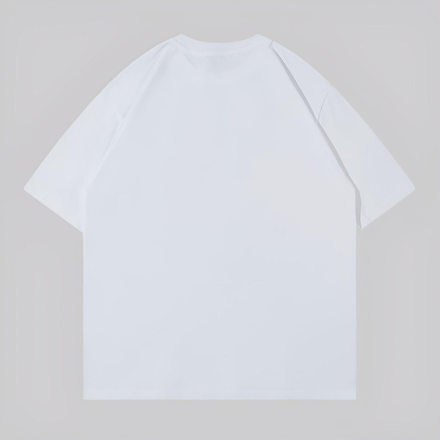 CUSTOM OVERSIZED WHITE TEE - TEEFUSION