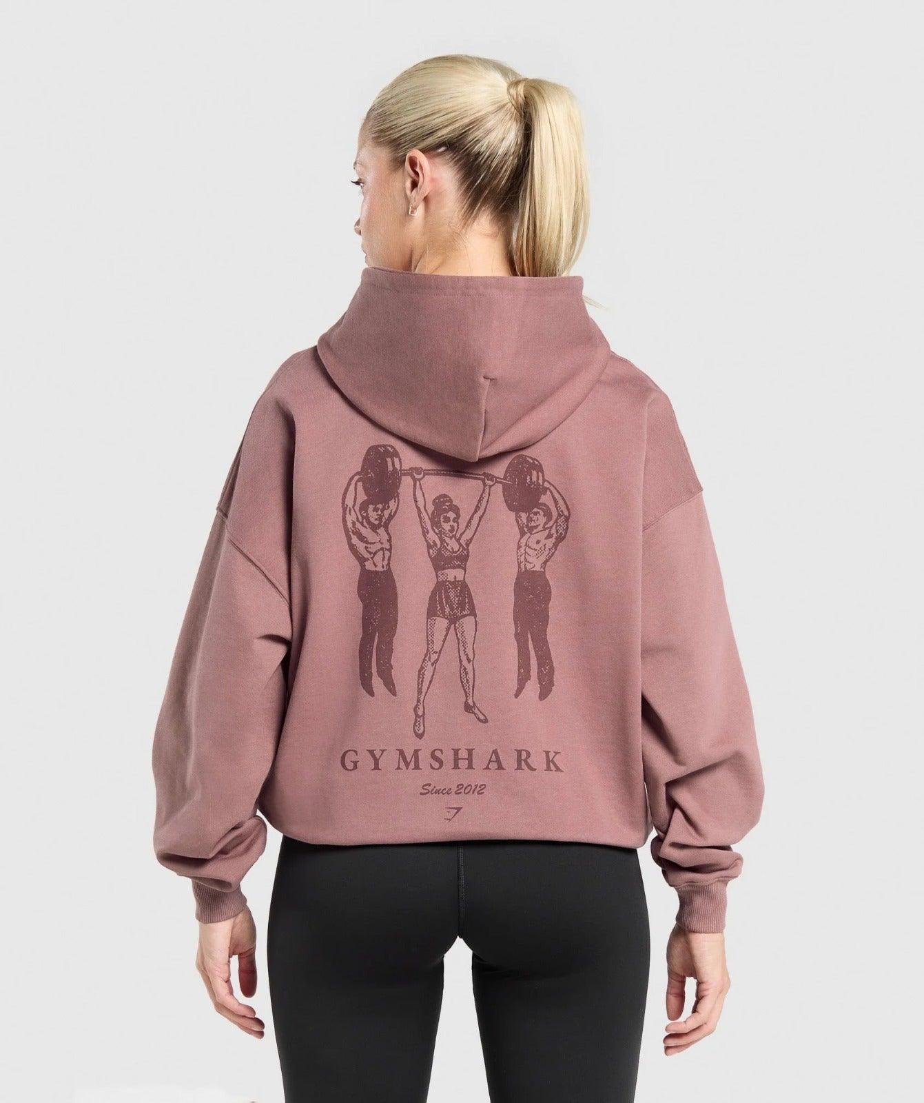 GYMSHARK PINK HOODIE - TEEFUSION