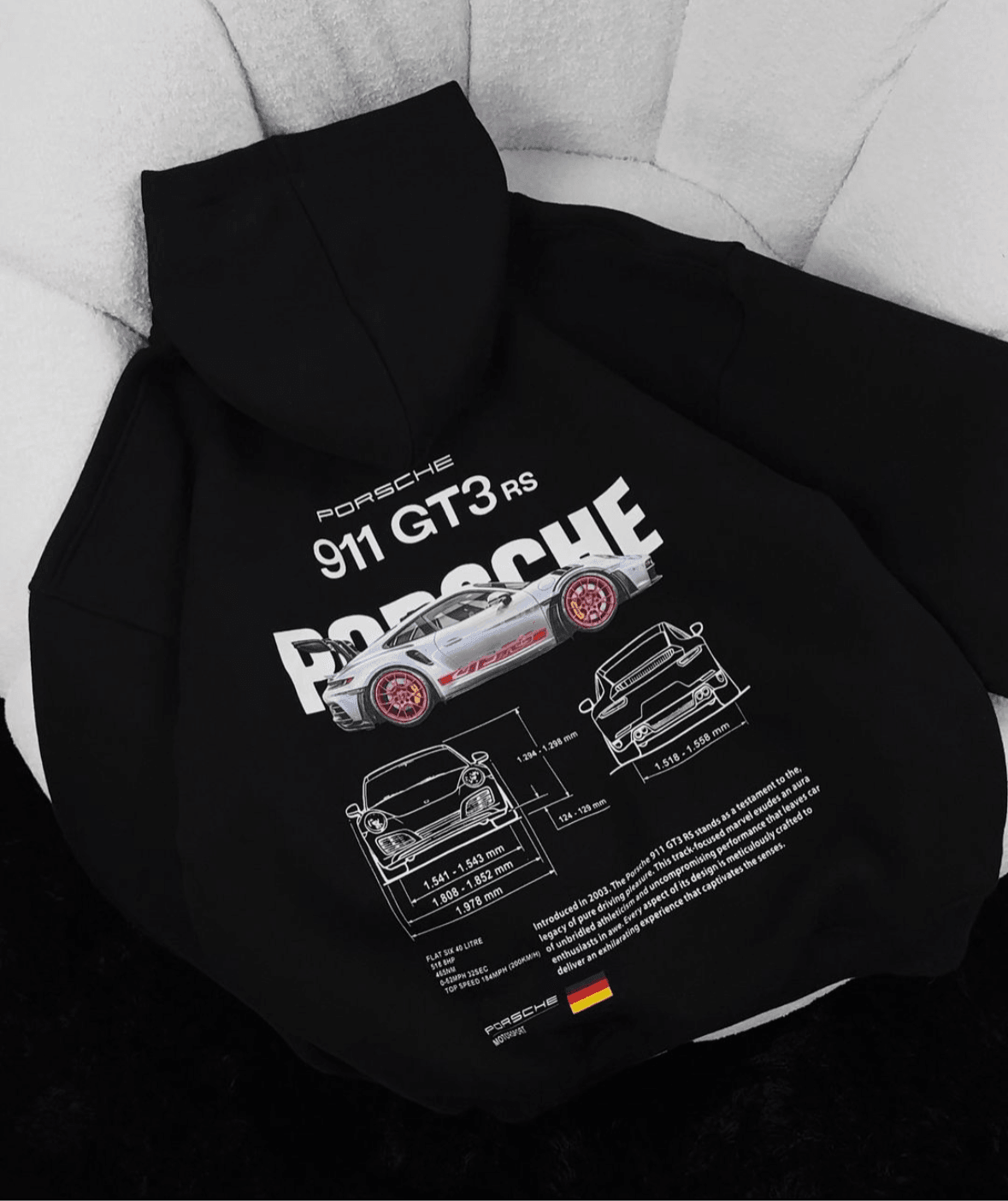 PORSCHE 911 HOODIE - TEEFUSION