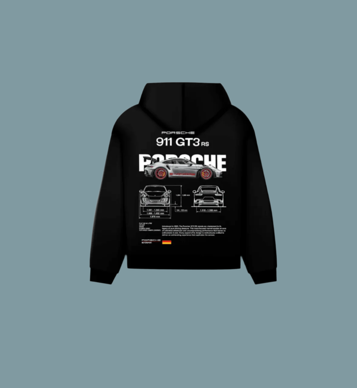 PORSCHE 911 HOODIE - TEEFUSION