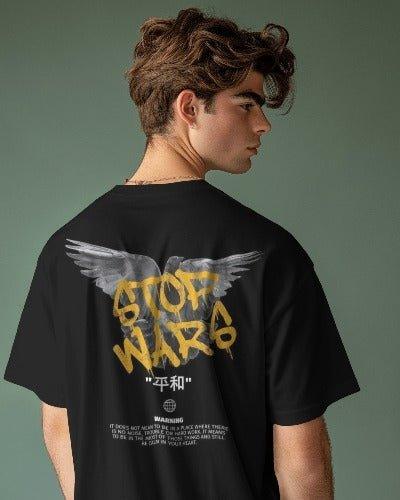 STOP WARS OVERSIZED TEE - TEEFUSION